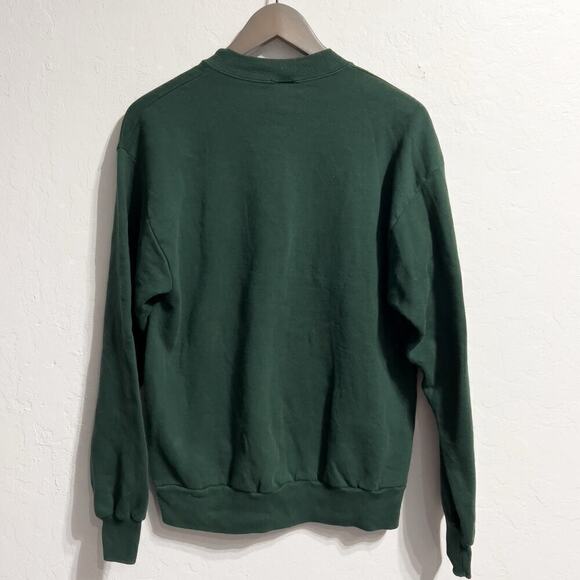 Vintage Sweatshirt Crewneck M Gingerbread Patch Green Grandma Christmas Holiday - Picture 5 of 5